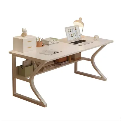 Produktbild von Gaming Computer Schreibtisch – Moderner ergonomischer Racestyle Tisch für Home Office & Gaming – 80 x 50 cm – Weiß