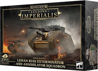 Produktbild von Warhammer The Horus Heresy Legions Imperialis Solar Auxilia Leman Russ Exterminator und Annihilator Squadron