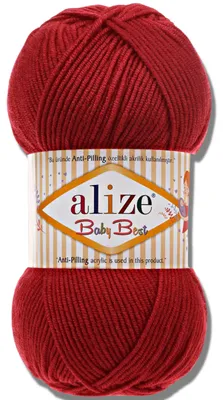 Obrázek produktu pro Alize 1x 100 g Baby Best vlna, antipilling, jednobarevná, háčkování, pletení (106)