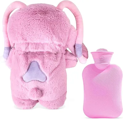 Produktbild von JIASHA Fluffy Wärmflasche, Fluffy Plüsch Wärmflasche für Kinder