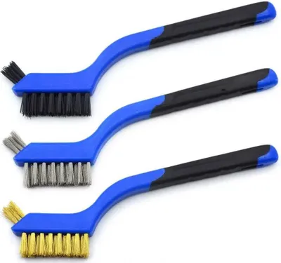 Produktbild von GEKO Drahtbürstensatz Stahl Nylon Messing 180mm 3-teilig