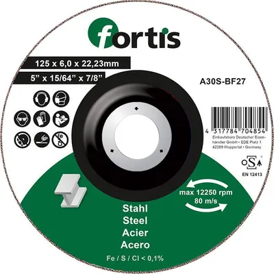 Produktbild von Schruppscheibe Stahl 125 x 6,0mm FORTIS