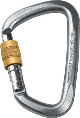 Produktbild von Singing Rock Stahlkarabiner D Screw