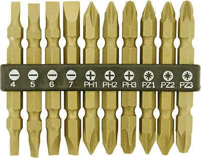 Produktbild von PROREGAL Bit-Set 10 Stück, Bit 65mm, CRV, Goldenfish