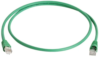 Produktbild von TELEGÄRTNER Patchkabel S/FTP, Cat.6A, LSOH, grün, 5 m