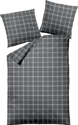 Produktbild von Dormisette Edelbiber Bettwäsche 2 teilig Bettbezug 155 x 220 cm Kopfkissenbezug 80 x 80 cm 2062-95  2062 Melange mehrfarbig
