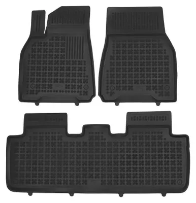 Image de MTM Tapis de sol pour Tesla Model Y 2021-2025 en Caoutchouc, Bac sur Mesure Antidérapant avec Rebords 5 cm, cod. 3D 10057
