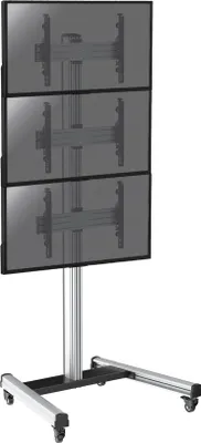 Image de Support sur roulettes pour 3 écrans TV 40''-65'' - Hauteur 240cm