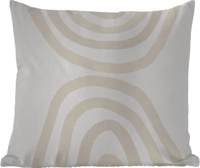 Produktbild von MuchoWow® Outdoor Kissen - Regenbogen - Pastell - Design - Abstrakt - 60x60 cm - Wetterfest - Lounge Kissen - Dekoration - Schlaf Kissen