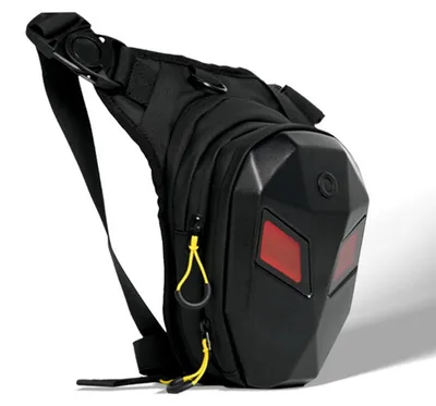 Produktbild von Beintasche Motorrad mit LED, Wasserdicht Oberschenkeltasche für Herren Damen, Sport Beintasche für Laufen, Radfahren, Wandern, Arbeit