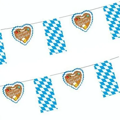 Produktbild von 30x Flaggenkette, Papier 4 m "Gruß vom "