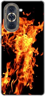 Produktbild von König Design Hülle kompatibel mit Huawei nova 10 Kunststoff Soft Handyhülle - Handy Case Feuer