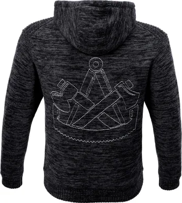 Produktbild von Job ZI-Hoodie-Strickjacke HALLE mit Fellfutter schieferschwarz, Farbe:schieferschwarz, Größe:M