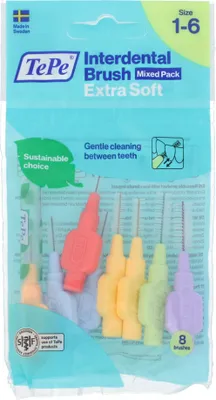 Produktbild von TePe Extra Soft mezizubní kartáčky 1-6 Mix 8 ks
