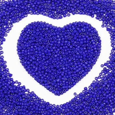 Produktbild von Dunkelblaue Glasperlen 3mm, 4000 Stück, Schmuckherstellung