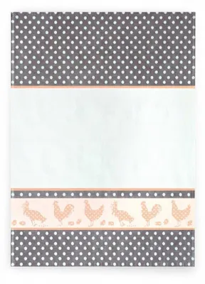 Produktbild von Zwoltex Küchentuch Ägyptische Baumwolle Folk 50x70 cm Braun