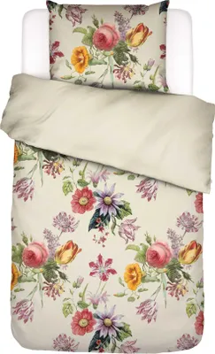 Produktbild von Essenza Satin-Bettwäsche-Garnitur Florea Farbe Vanilla Größe 155x220+80x80