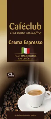 Produktbild von Kaffee Cafeclub Espresso Classico 797 ganze Bohne 1kg