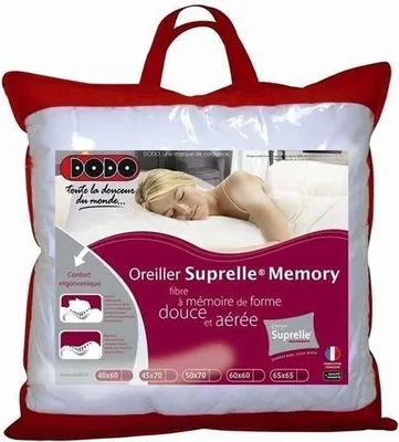 Image de Oreiller à Mémoire de Forme DODO, SUPRELLE MEMORY, 65x65cm, Ergonomique
