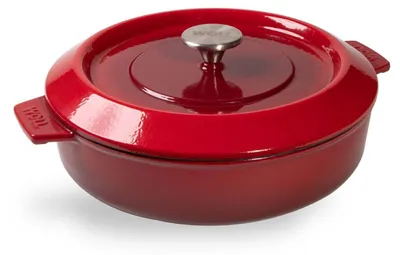 Produktbild von Woll, Iron, Kasserole mit Deckel, Chili Red Ø 28 cm, 7 cm hoch, 3,7 Liter
