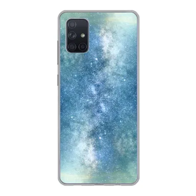 Produktbild von MuchoWow® Handyhülle Schutzhülle Hülle für Samsung Galaxy A71 Sterne - Himmel - Blau - Jungen - Mädchen - Kinder Silikon Softcase Handy Hülle - Kartenbesitzer