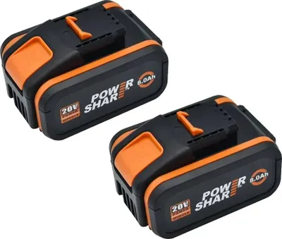 Image de Batterie lithium-ion, capacité de 8000 mAh, compatibilité polyvalente, 20 V 8,0 Ah x 2
