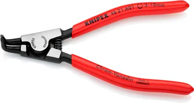 Produktbild von Knipex Sicherungsringzange DIN 5254 B L125mm 90° Ø 3,0-10,0mm schwarz atramentiert - 46 21 A01 SB
