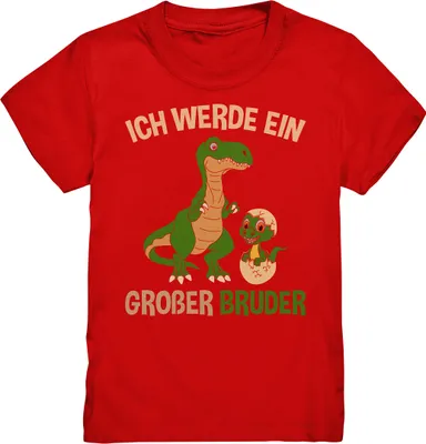 Produktbild von Trex Dino Großer Bruder Shirt – Red / 98/104 (3-4)