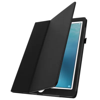 Produktbild von Avizar, Kunstlederetui, Soft Touch Klapphülle Apple iPad Pro 12.9 2017 / 2015, Schwarz