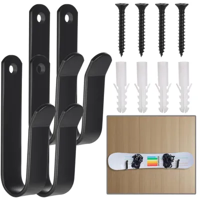Obrázok produktu pre Držiak na snowboard, horizontálny, čierna farba, 4 kusy