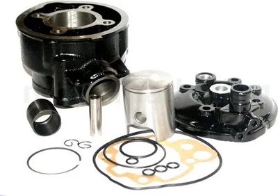 Produktbild von 90 CCM Sport Racing Zylinder Kopf KIT Set für Aprilia MX 50 Supermoto SCHWARZ Zylinderkit