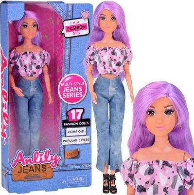Obrázok produktu pre Anlily Barbie s dlhými fialovými vlasmi Jokomisiada