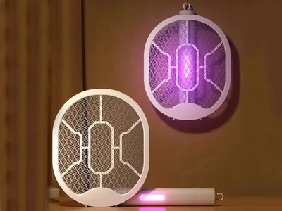 Obrázek produktu pro Verk 24610 Plácačka na mouchy elektrická s UV světlem, 2 v 1, černá