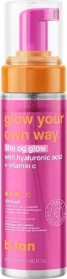 Image de B.tan Mousse autobronzante Glow Your Own Way 200ml - Bronzage naturel sans risque d'UV