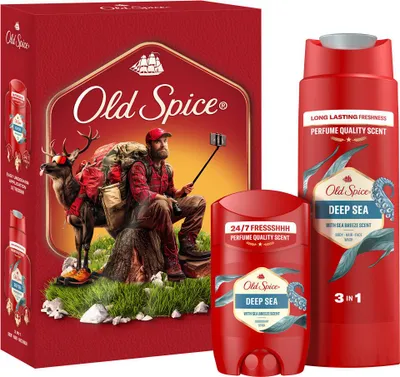 Obrázok produktu pre Sada Old Spice Deep Sea: dezodorant, sprchový gél