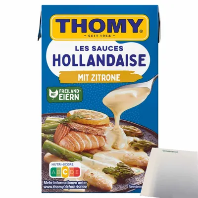 Produktbild von Thomy Les Sauce Hollandaise mit Zitrone (250ml Packung) + usy Block