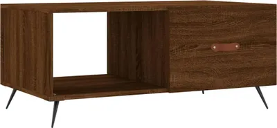 Produktbild von vidaXL Couchtisch Braun Eichen-Optik 90x50x40 cm Holzwerkstoff