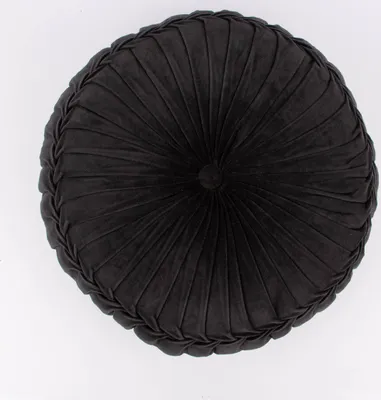 Produktbild von Kissen Samtkissen rund schwarz 60x12cm