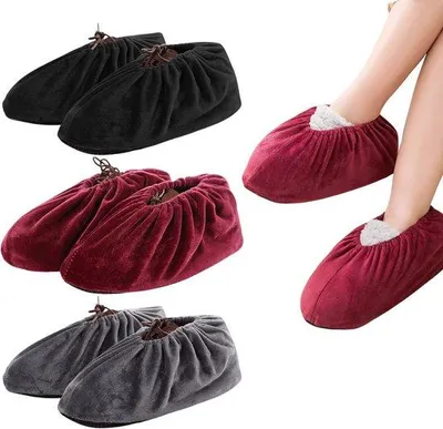 Produktbild von Famanu Schuhüberzüge Flanell – Waschbar und Wasserabweisend – Bis Größe 45