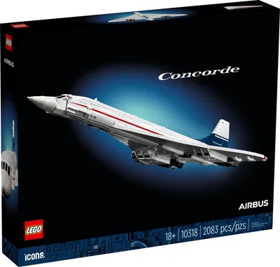 Produktbild von LEGO® Icons Concorde – Überschall-Passagierjet zum Bauen, detailreiches Flugzeugmodell Teilen für Erwachsene & Sammler - 10318 2083 Teile