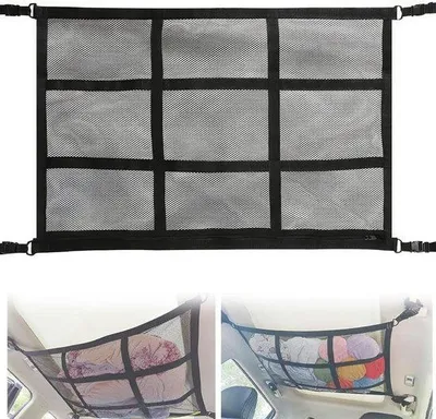 Zdjęcie produktu dla Siatka samochodowa, podwójna siatka, 1 sztuka, organizer