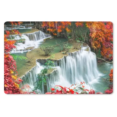 Produktbild von MuchoWow® Mauspad Mousepad Bäume - Wasserfall - Herbst - Natur 27x18 cm - Mousepads - Maus Mat - Pad - Mausunterlage - Büroartikel - Desk Matten