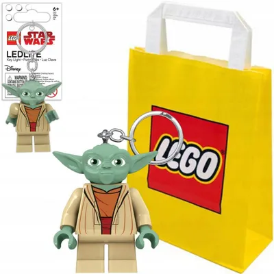 Produktbild von Lego Star Wars Yoda Torch Keyring – Keyring With Torch + Gift Bag