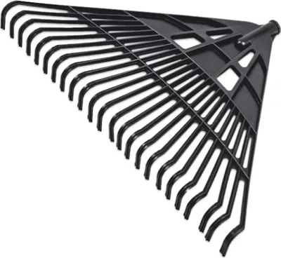 Produktbild von Laubrechen Gartenrechen Gartenharke Rechen Harke Kunststoff 4547 610 x 405mm 24-Zähne