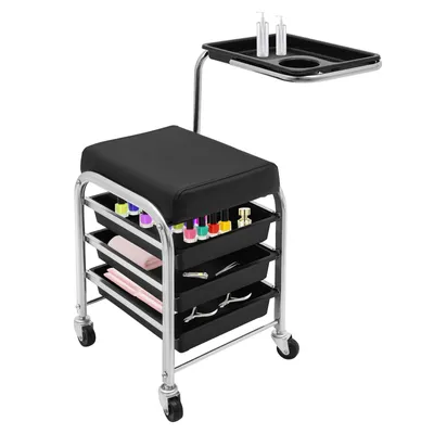 Image de Chariots de rangement pour accessoires de manucure et de pédicure, chariots de salon, chariots de cosmétiques pour manucure