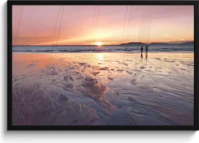 Produktbild von MuchoWow® MuchoWow® Gerahmtes Poster Strand - Sonne - Meer 90x60 cm - Poster mit zchwarzem Bilderrahmen - Fotorahmen - Foto-Plakat