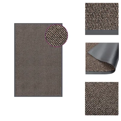 Produktbild von vidaXL Fußmatte getuftet 120x180 cm Dunkelbraun - Fußmatten