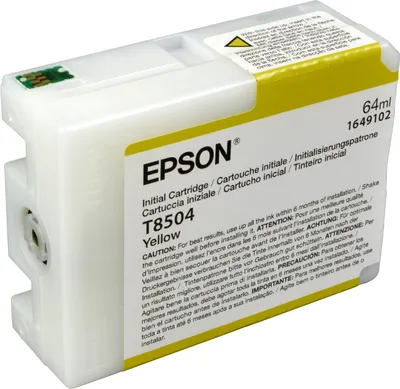 Produktbild von Epson T8504 Gelb, Gelb, Tinte auf Pigmentbasis, 80 ml, 1 Stück(e)