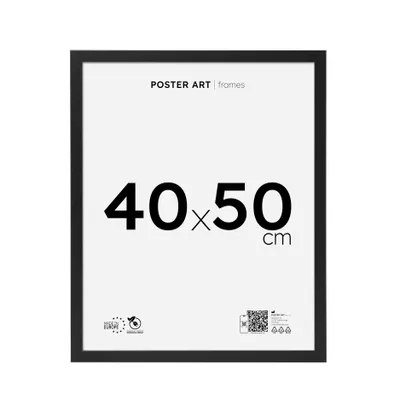 Zdjęcie produktu dla Ramka na zdjęcia i plakaty 40x50 cm, czarna, MDF – Poster Art