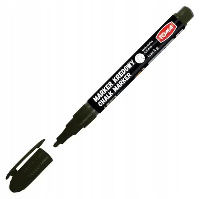 Produktbild von TOMA TO-293 Dünner Kreidemarker 1,5 mm Abwischbar Schwarz